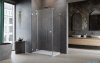 Radaway Essenza Pro Brushed Nickel Kdj kabina 80x90cm lewa szczotkowany nikiel 10097080-91-01L/10098090-01-01